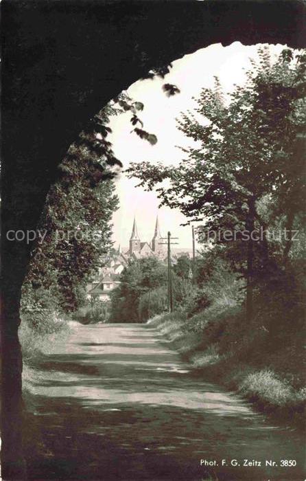 Montabaur Westerwald Rheinland-Pfalz Luftkurort Torbogen Kirchturmspitzen Stadtk