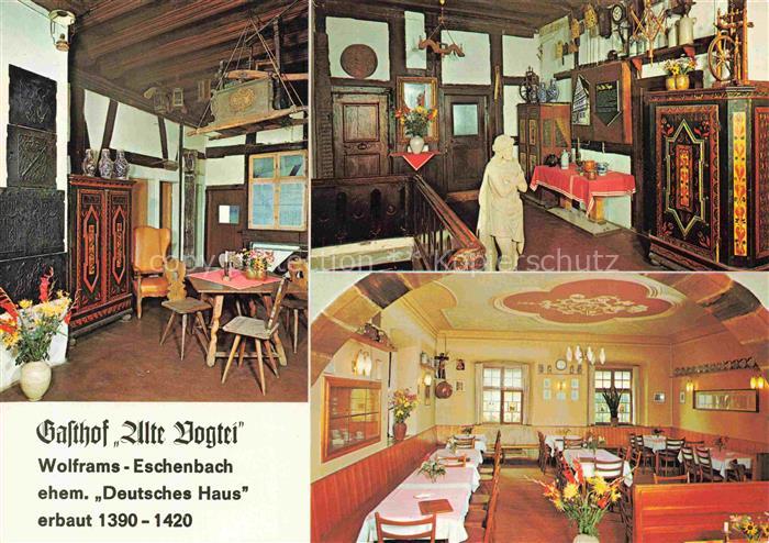 Wolframs-Eschenbach Alte-Vogtei Gasthof Fachwerkhaus Historische-Raeume Gaststae