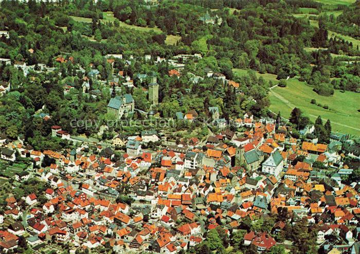 Kronberg  Cronberg Taunus Luftkurort Stadtpanorama Altstadt Kirche Taunus Haeuse
