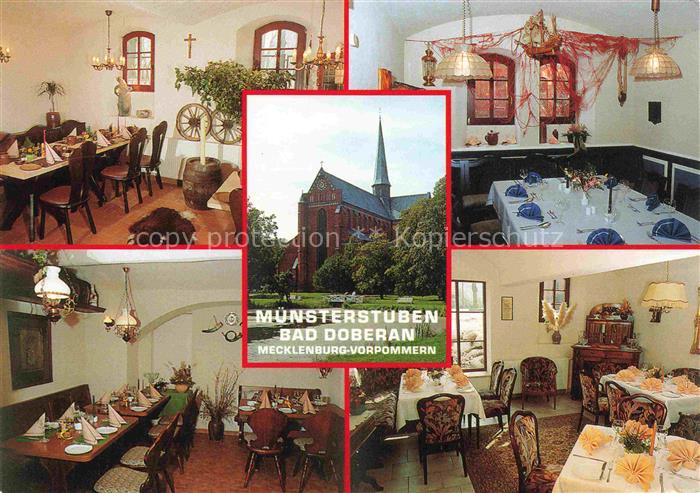 Bad Doberan Muenster Muensterstuben Restaurant Innenraum Kirche Beethovenstrasse