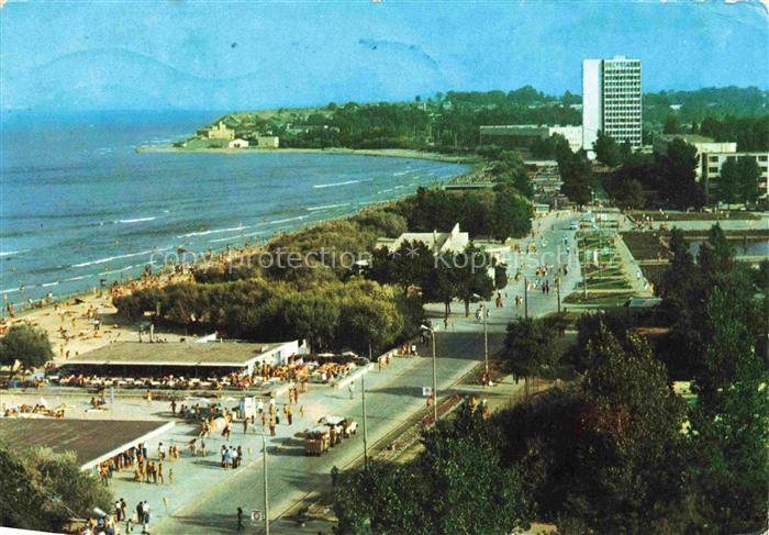 Mamaia Constanta Konstanza RO Strand Promenade Hochhaus Meer Schwarzes-Meer Bade
