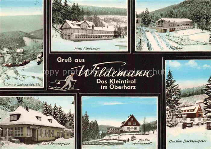 Wildemann Harz Goslar Niedersachsen Hotel-Waldgarten Hotel-Vogelsang Café-Tannen