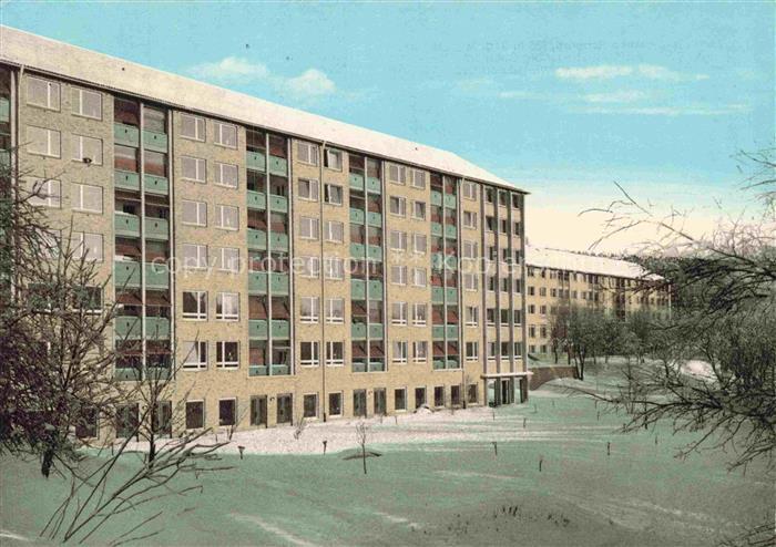 St Andreasberg Harz Niedersachsen Sanatorium Rehberg Hochhaus Winter Schnee Kuro