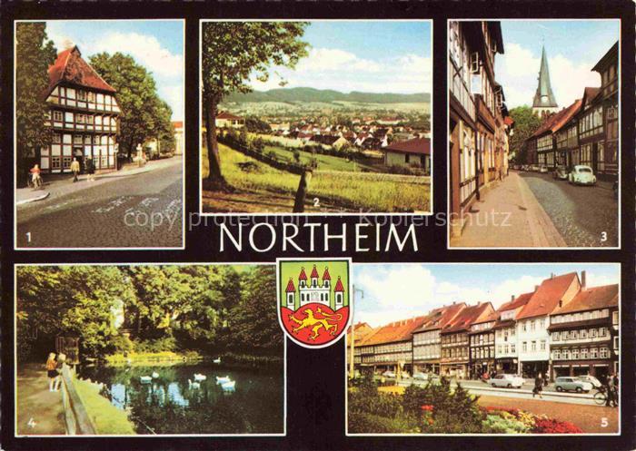 Northeim Niedersachsen St-Spiritus Hagenstrasse Schwanenteich Muenster Kirche Fa