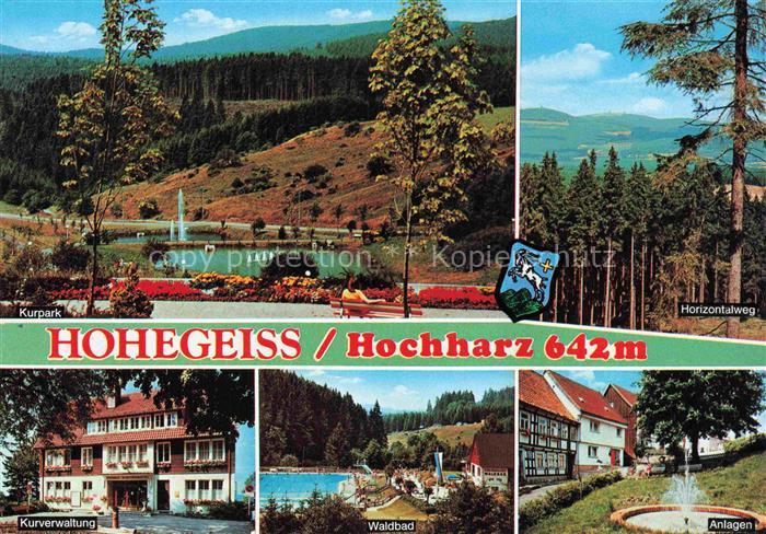 Hohegeiss Braunlage Harz Niedersachsen Kurpark Kurerverwaltung Waldbad Horizonta