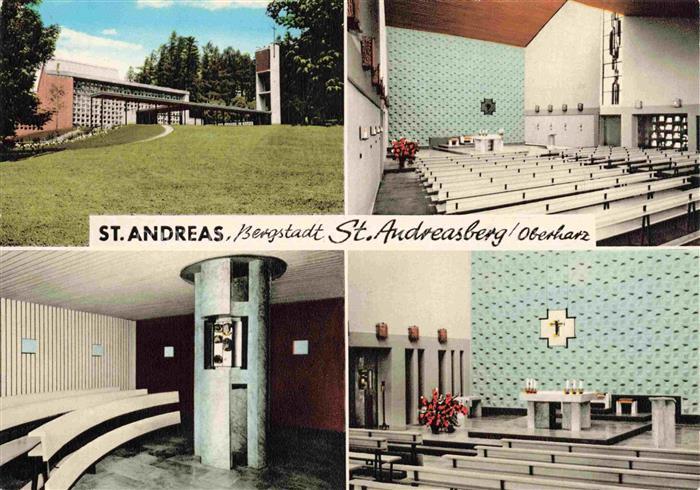 Andreasberg Kirche St-Andreas Aussenansicht Innenraum Altar Kirchenschiff Bergst