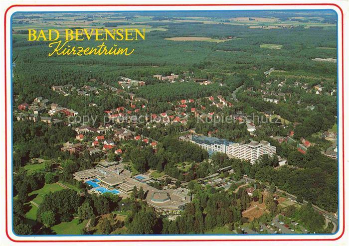 Bad Bevensen UELZEN Niedersachsen Kurzentrum Luftbild Freibad Klinik Wald Felder
