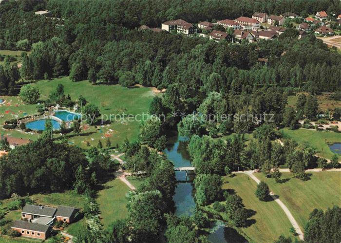 Bad Bevensen UELZEN Niedersachsen Luftbild Kurpark Ilmenau Schwimmbad Wald Kuran