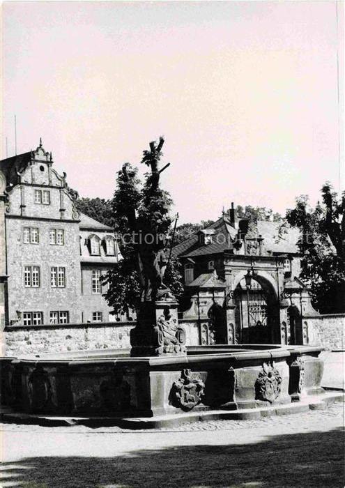 Bachern Friedberg Loewingshof Schloss Baeume Barockgebaeude Stadtansicht