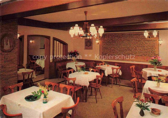 Marienmuenster HoeXTER NRW Hotel Klosterkrug Restaurant Gaststube Balkendecke Ho