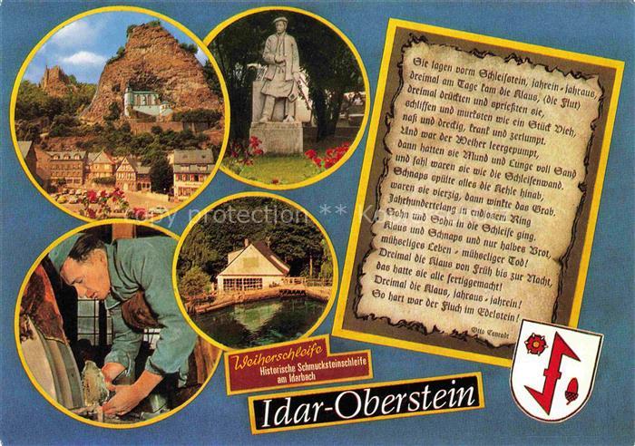 Idar -Oberstein Jdar-Oberstein Rheinland-Pfalz Felsenkirche Edelsteinschleifer E