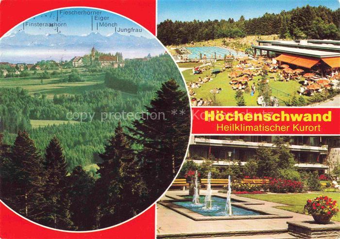 Hoechenschwand Schwarzwald BW Heilklimatischer-Kurort Panorama Alpenblick Freiba