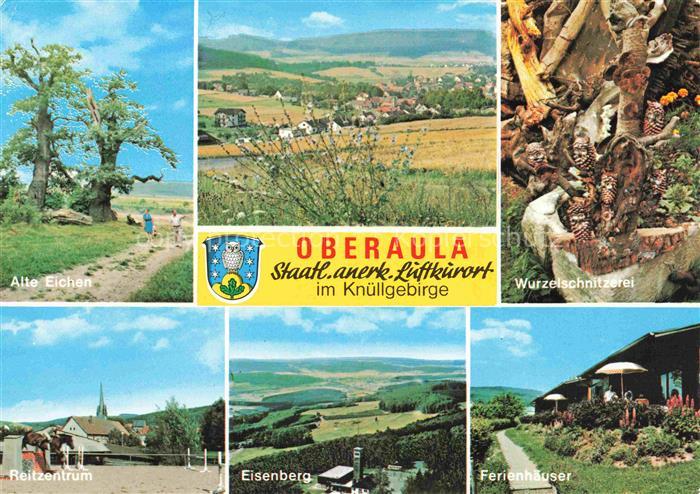 Oberaula Schwalm-Eder-Kreis Hessen Mehrbildkarte Linde Knuellgebirge Luftkurort