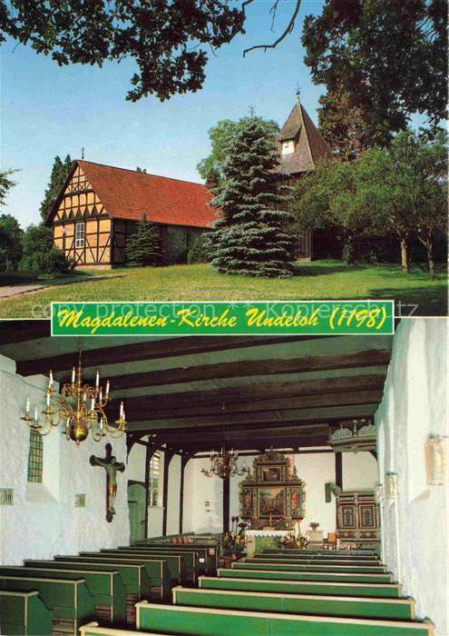 Undeloh Lueneburger Heide Harburg Niedersachsen Magdalenen-Kirche Fachwerkkirche