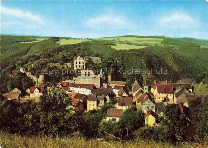 Dhaun Hochstetten-Dhaun Bad Kreuznach Rheinland-Pfalz Schloss Burganlage Stadtan