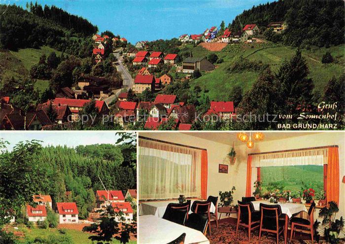Bad Grund Harz Osterode Niedersachsen Pension-Sonnenhof Siedlung Speisesaal Harz