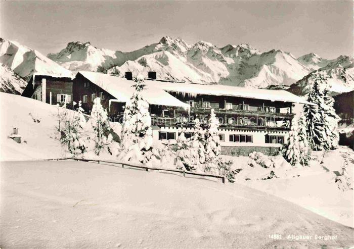 Eck-Alpe 1230m Sonthofen Oberallgaeu Allgaeuer-Berghof Alpe-Eck Winterlandschaft