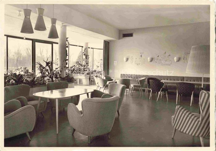 Bad Meinberg Horn-Bad Meinberg NRW Roland-Sanatorium Lounge Kurgast Sessel Panor