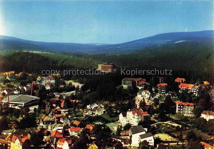Braunlage Harz Niedersachsen Luftbild Hoehenluftkurort Oberharz Hochhaus Wald Ha