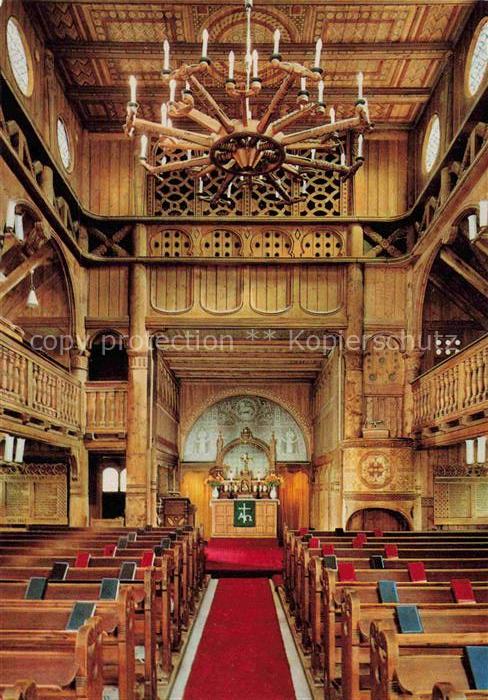 Hahnenklee-Bockswiese Harz Stabholzkirche Nordische-Stabholzkirche Kircheninnenr