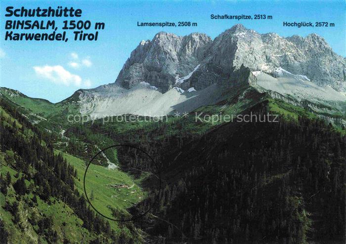 Binsalm 1500m Stans Tirol AT Lamsenspitze Schafkarspitze Hochglueck Karwendel Al