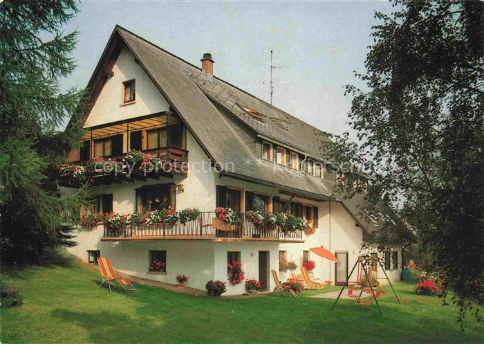 Altglashuetten Feldberg Schwarzwald Gaestehaus-Vogt Schwarzwaldhaus Balkon Blume