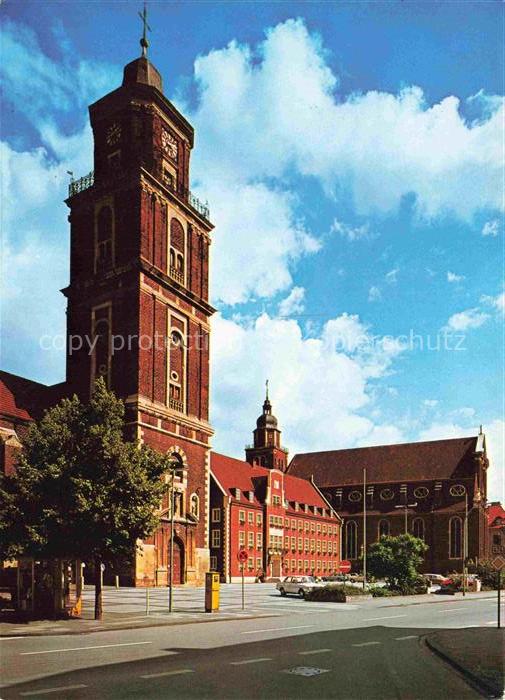 Coesfeld NRW Marktplatz St-Lamberti-Kirche Rathaus Jesuitenkirche Backstein Kirc