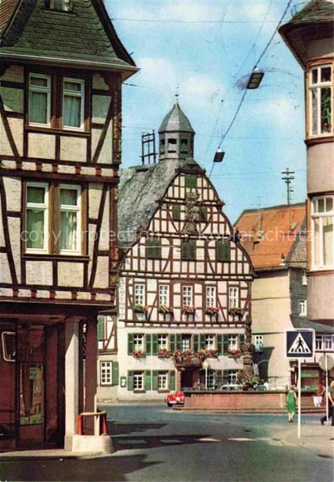 Butzbach Wetteraukreis Hessen Rathaus Fachwerkhaus Marktplatz Weiseler-Strasse K