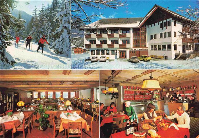 Niederrasen Rasun di Sotto Pustertal Suedtirol IT Sporthotel Hotel Skifahrer Spe