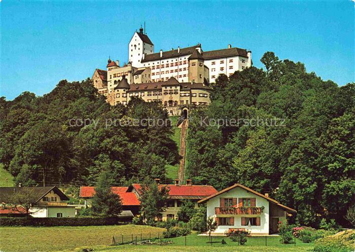 Aschau Chiemgau Bayern Schloss-Hohenaschau Chiemgau Burg Wald Berglandschaft Bau