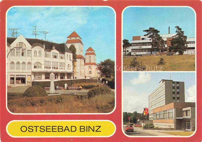 BINZ Ruegen Strandpromenade Urlauberrestaurant FDGB-Arkona Baederstil Villen Erh