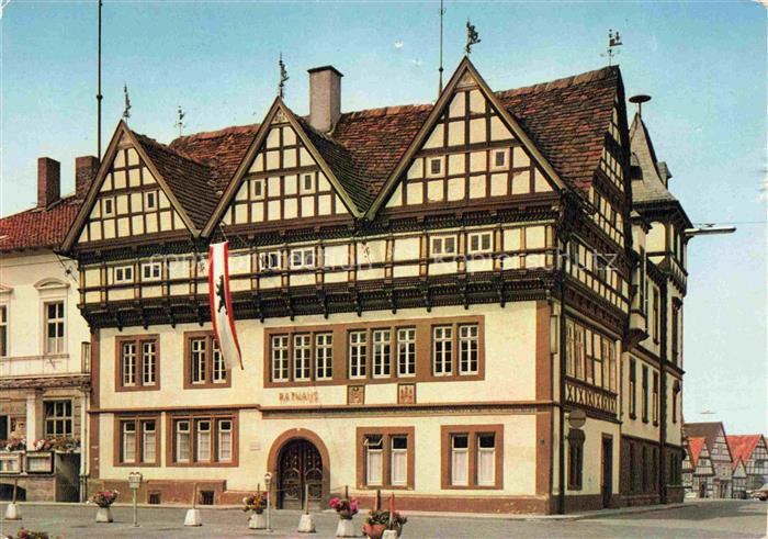 Blomberg Lippe Rathaus Fachwerk Weser-Renaissance Marktplatz Luftkurort Fenster