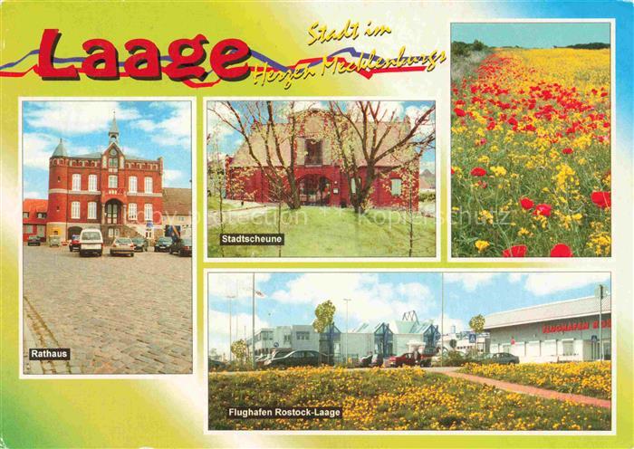 Laage Guestrow Mecklenburg-Vorpommern Rathaus Stadtscheune Flughafen Rostock-Laa