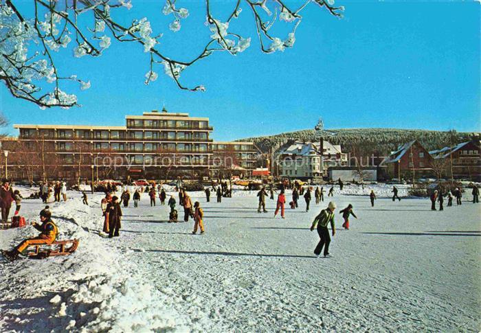 Hahnenklee-Bockswiese Harz Bocksberg Eislaufen Winterbild Hotel Schnee Winterspo