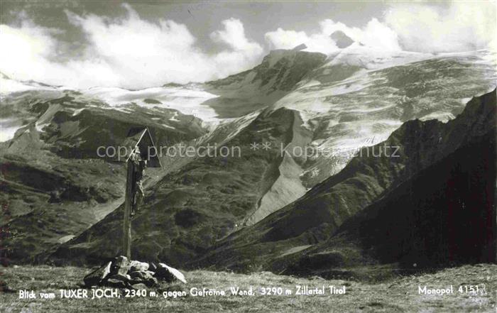 Gletscher Ferner Glacier Glaciar Ghiacciaio-- Tuxer Joch Zillertal Tirol