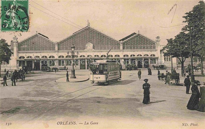 STRAssENBAHN Tramway-- La Gare Bahnhof Orleans