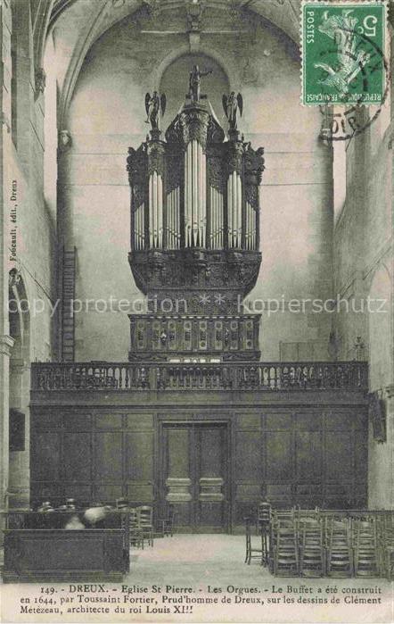 Orgel Kirchenorgel Organ Orgue Dreux Eglise St Pierre