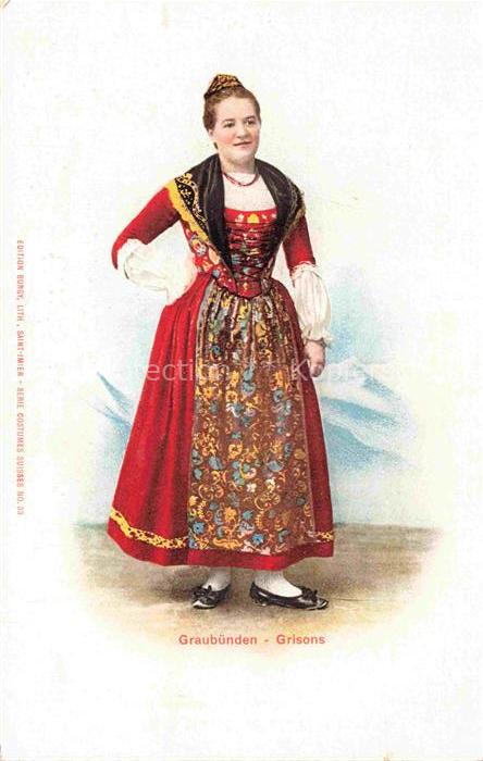 Trachten  Costumes-- Graubuenen Grison