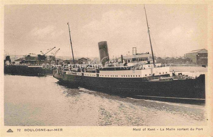 Schiffe Oceanliner Boulogne sur Mer Maid of Kent Port Hafen