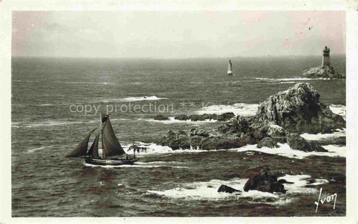 Leuchtturm Lighthouse Faro Phare-- Ponte du Raz Finistere la Vieille