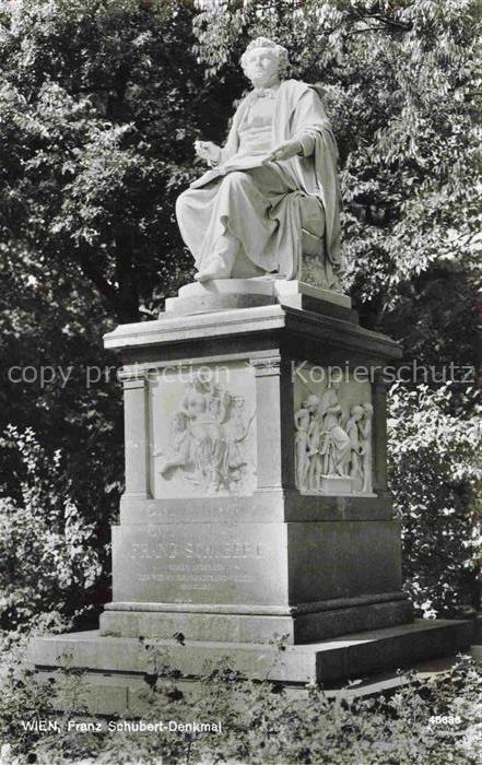 SCHUBERT Franz (1797-1828) Komponist Denkmal Wien