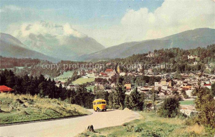 Postbus Postauto Omnibus Berchtesgaden mit Watzmann