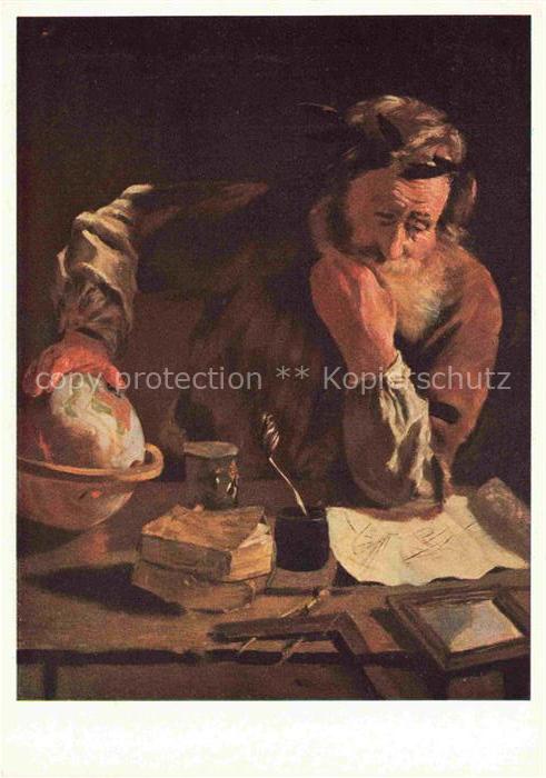 FETI (1589-1624) Kuenstlerkarte Archimedes Dresden