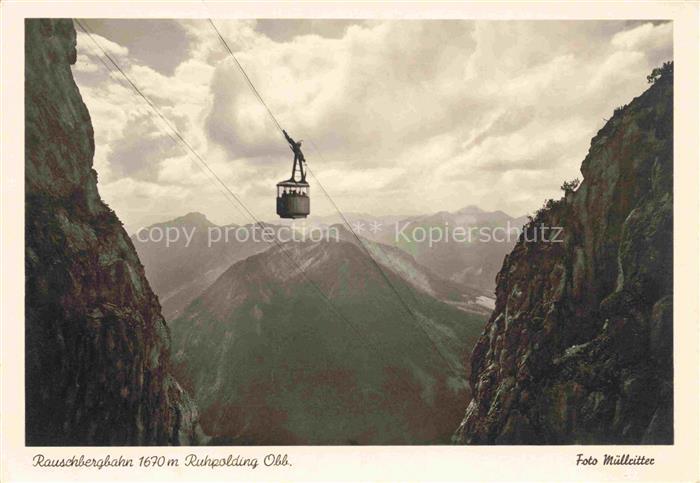 SEILBAHN Cable-Car Telepherique Rauschbergbahn Ruhpolding