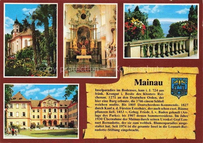 Chronik-AK Insel Mainau im Bodensee