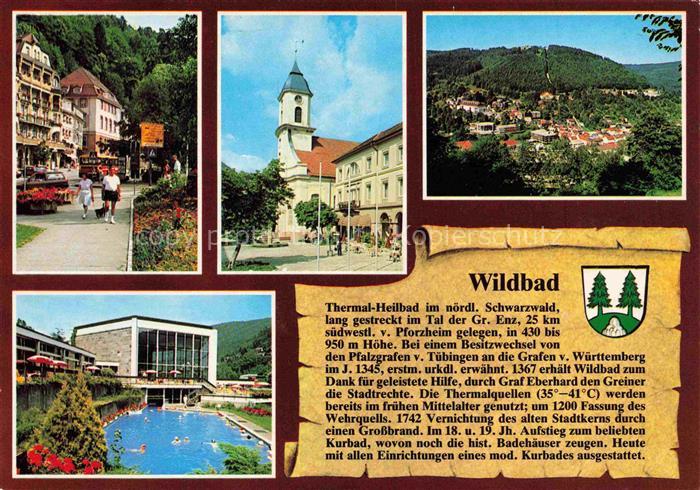 Chronik-AK Wildbad im Schwarzwald