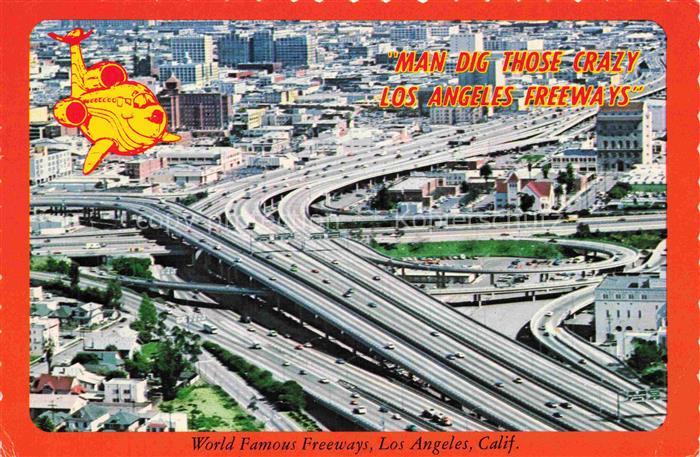 Autobahn Autostrada Autoroute Highway World Famous Freeways Los Angeles Calif