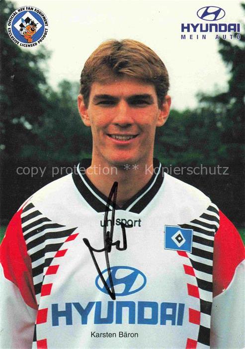 HSV HAMBURGER Sportverein Fussball Karsten Baeron Hyunday Panini