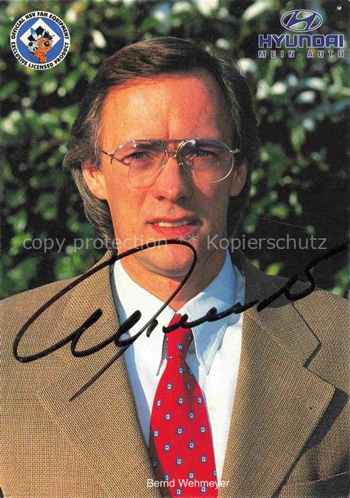 HSV HAMBURGER Sportverein Fussball Bernd Wehmeyer Hyunday Panini