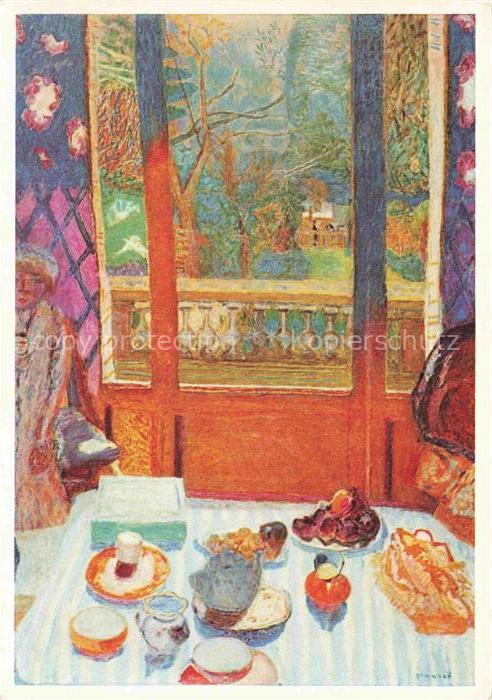 BONNARD Pierre (1867-1947) Kuenstlerkarte Das Fruehstueckszimmer petit dejeuner